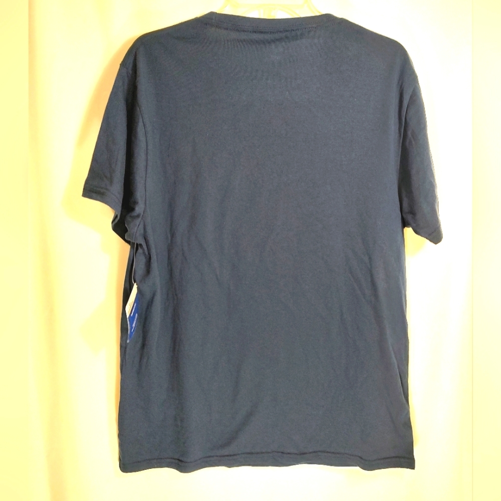 NWT Patriotic navy tee with red white blue Men's size L 42 - 44  #715 - Picture 4 of 4
